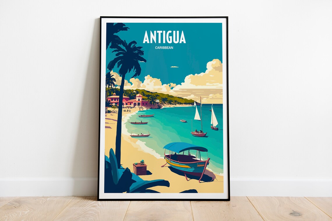 Antigua Scenery Travel Poster - Image 6