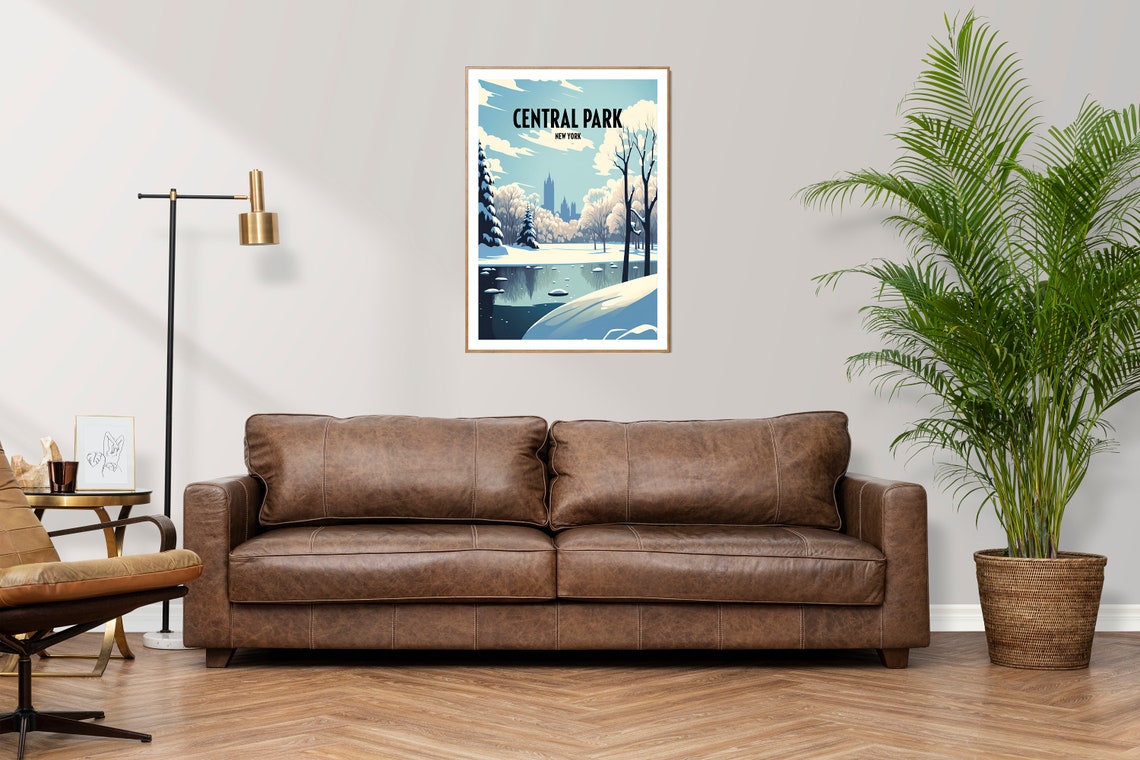 Central Park New York Travel Print New York City Travel Art Central Park Travel Print New York Print Central Park Travel Poster - Image 2