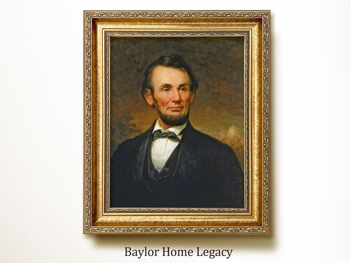 Abraham Lincoln and U.S. Capitol Building Art Print