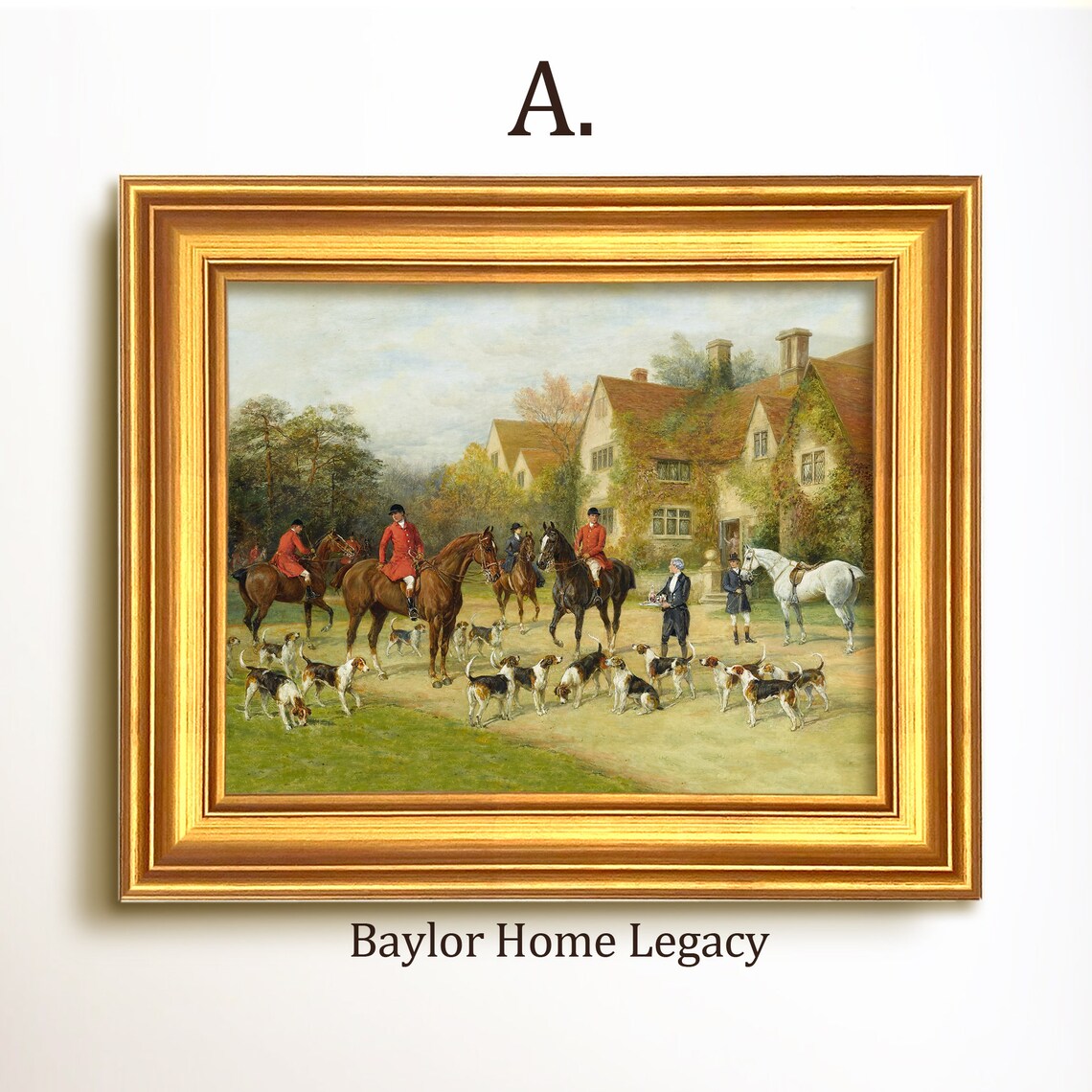 Fox Hunting Oil Painting Art Print, English Scene - Image 5