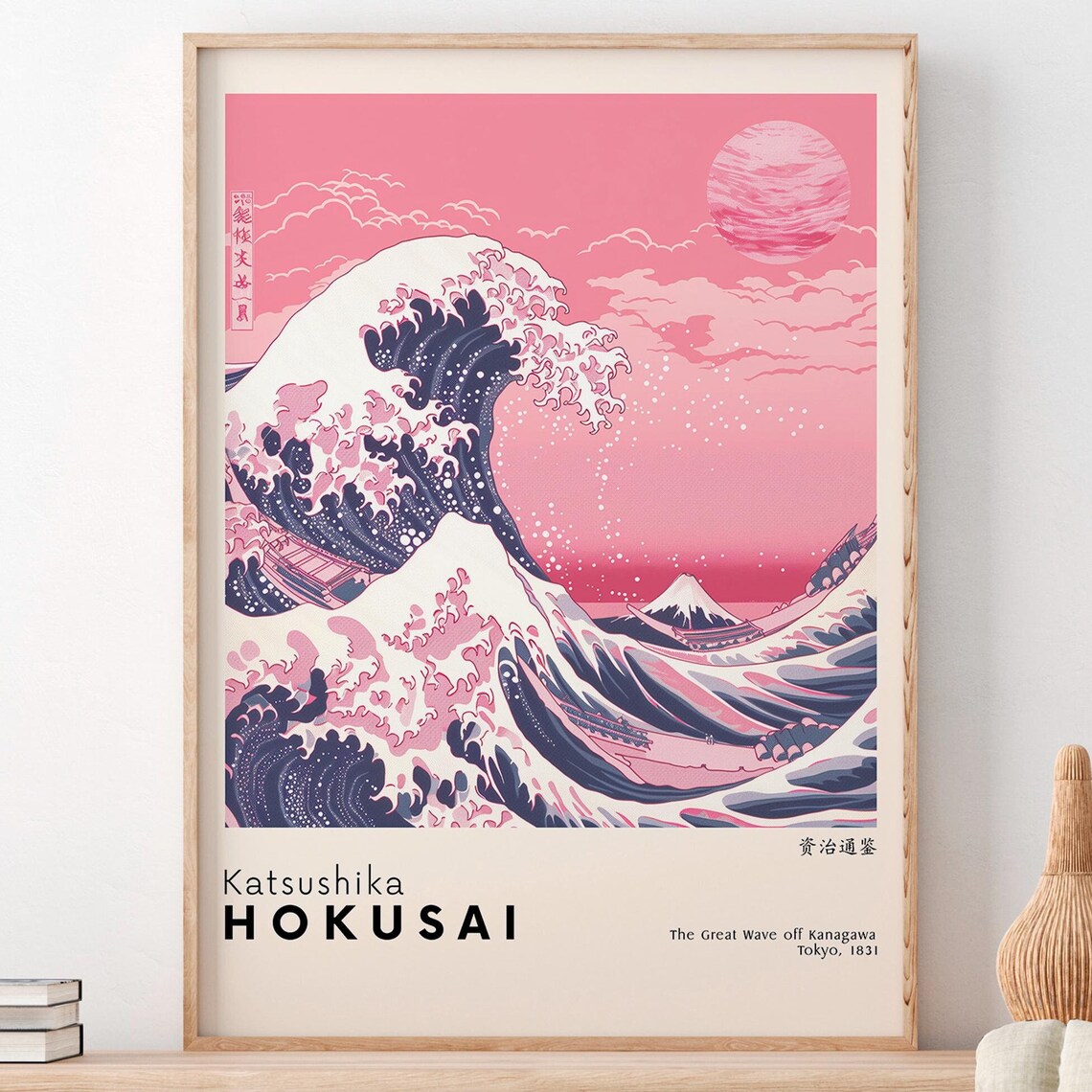 Katsushika Hokusai The Great Wave Art Print - Image 2