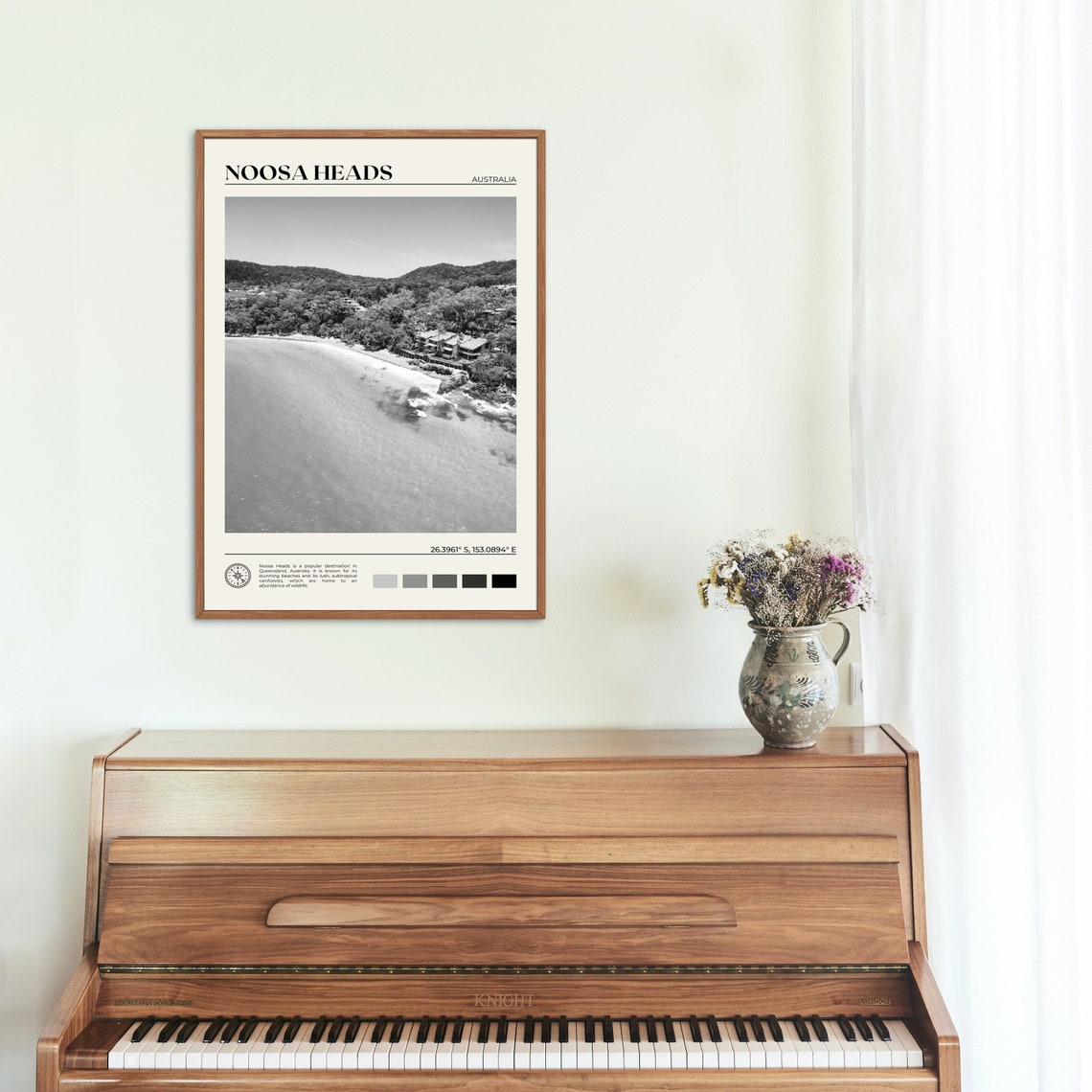Black And White Noosa Heads Print Noosa Heads Art Noosa Heads Poster Noosa Heads Photo Noosa Heads Poster Print Noosa Heads Decor - Image 2