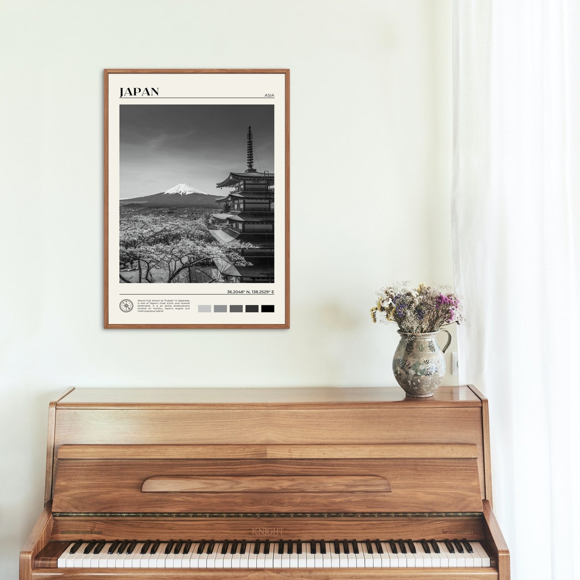 Black And White Japan Print Japan Wall Art Japan Poster Japan Photo Japan Poster Print Japan Wall Decor Tokyo Asia Poster Print - Image 2