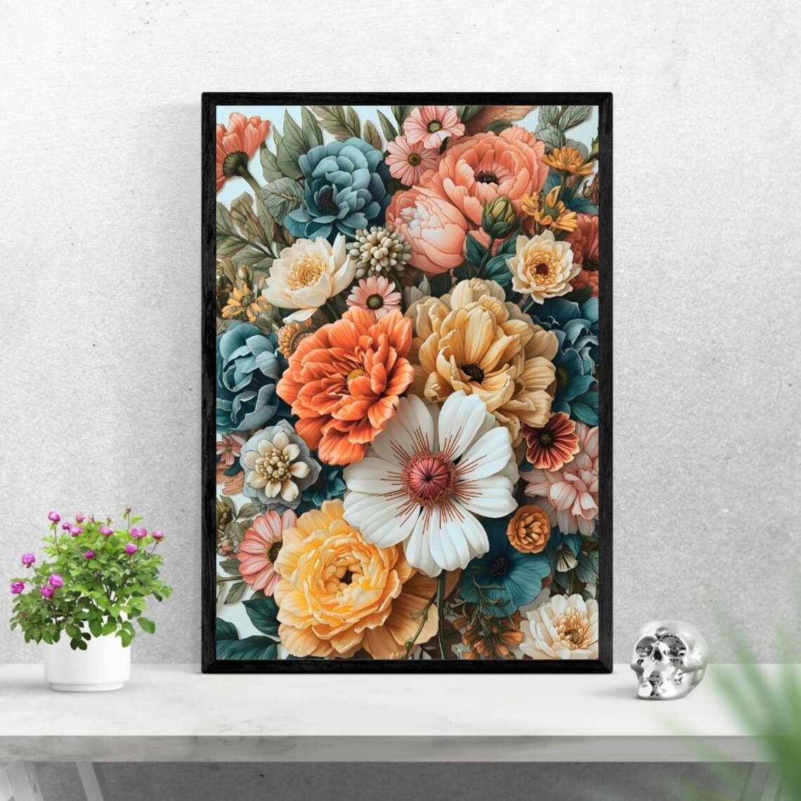 Floral Arctic Mood Art Print