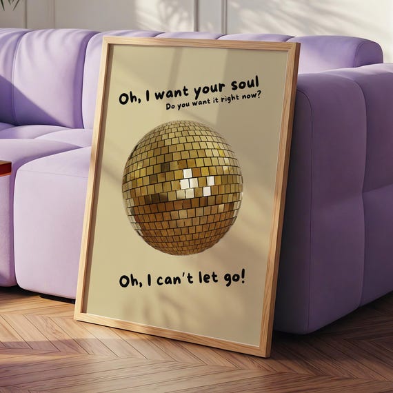 I Want Your Soul Print Armand Van Helden Wall Art 90s House Music Poster Dj Room Decor Rave Edm Retro Dance Artwork Gift