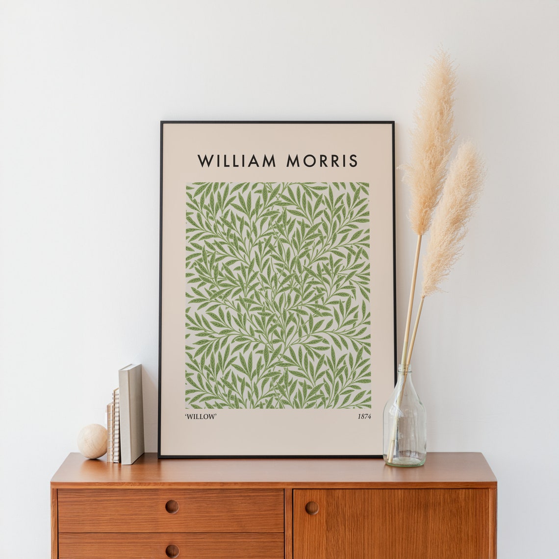 William Morris Willow 1874 Green Botanical Leaf Pattern Decor Poster - Image 3