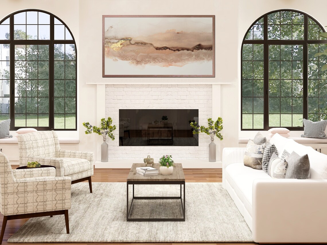 Modern Abstract TV Art Print, Abstract Decor - Image 3