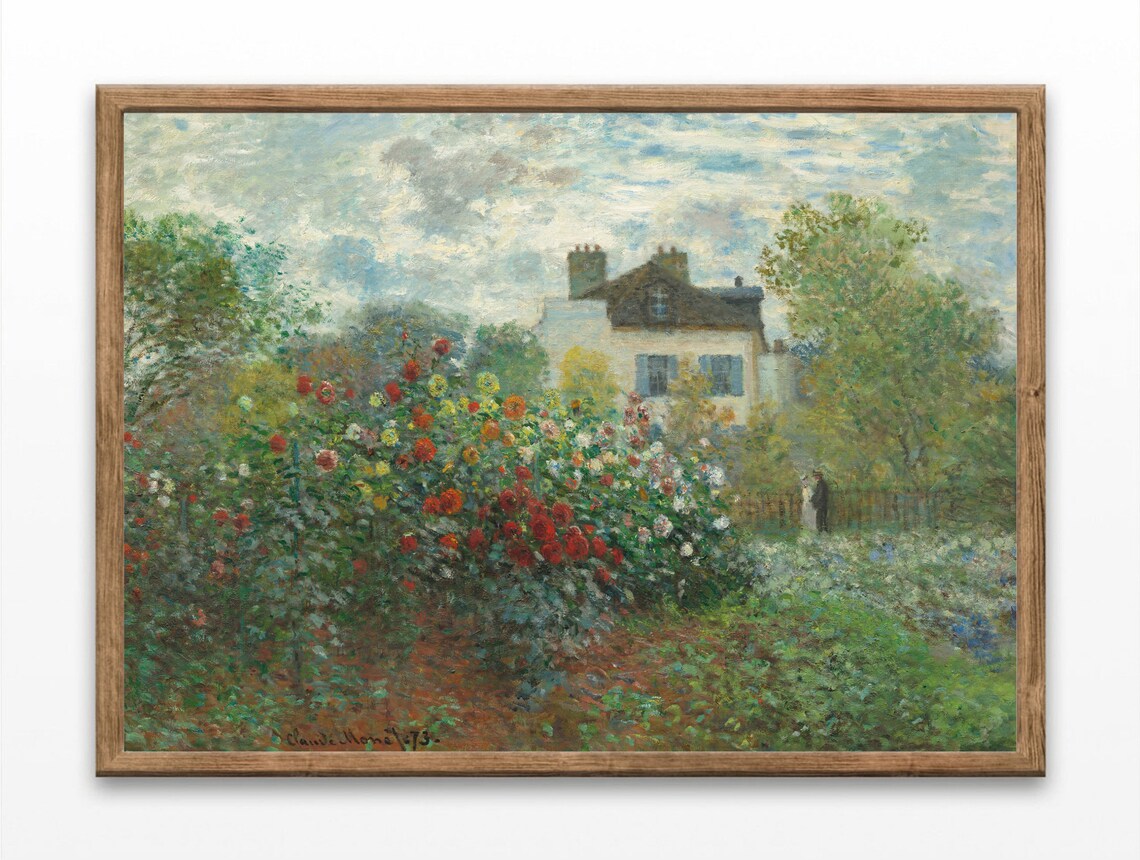 Vintage Garden Paintings, French Country Art Print