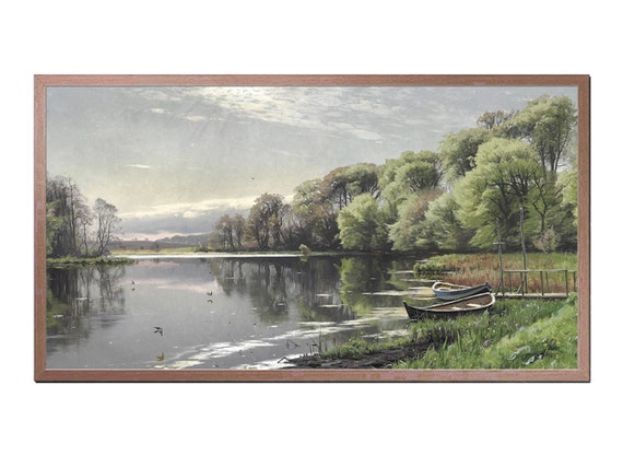 Frame Tv Art Vintage Painting Landscape Art Forest Frame Tv Art For Frame Tv Tv Art