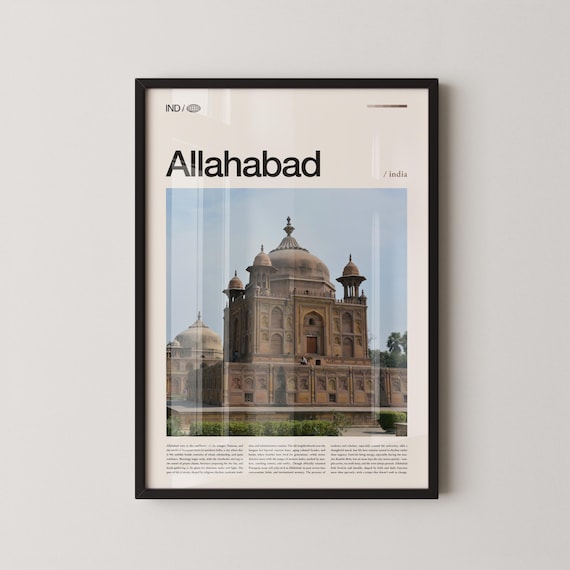 Allahabad India Domed Mausoleum Historic Architecture Poster
