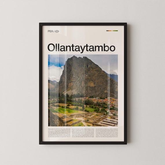 Ollantaytambo Peru Inca Fortress Mountain Photo Travel Poster