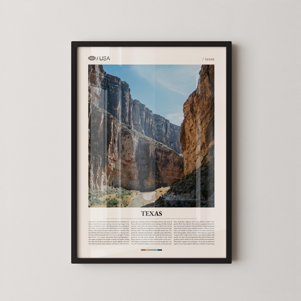 Texas River Canyon Photography Desert Landscape Southwestern Wall Art