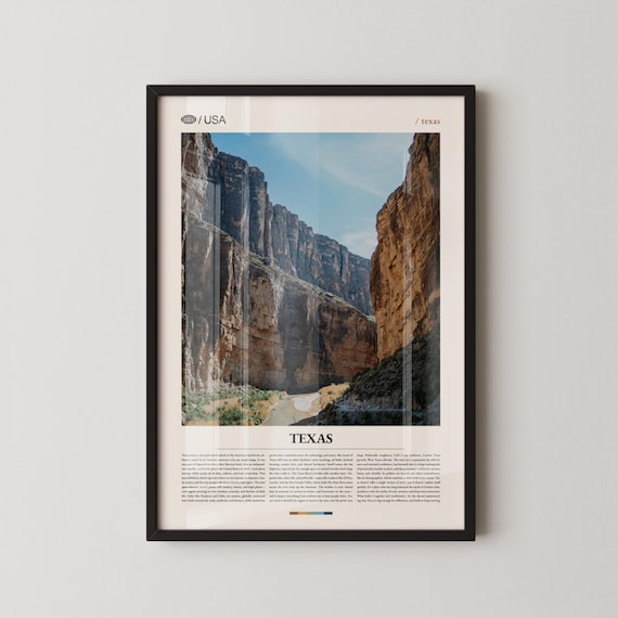 Texas River Canyon Photography Desert Landscape Southwestern Wall Art