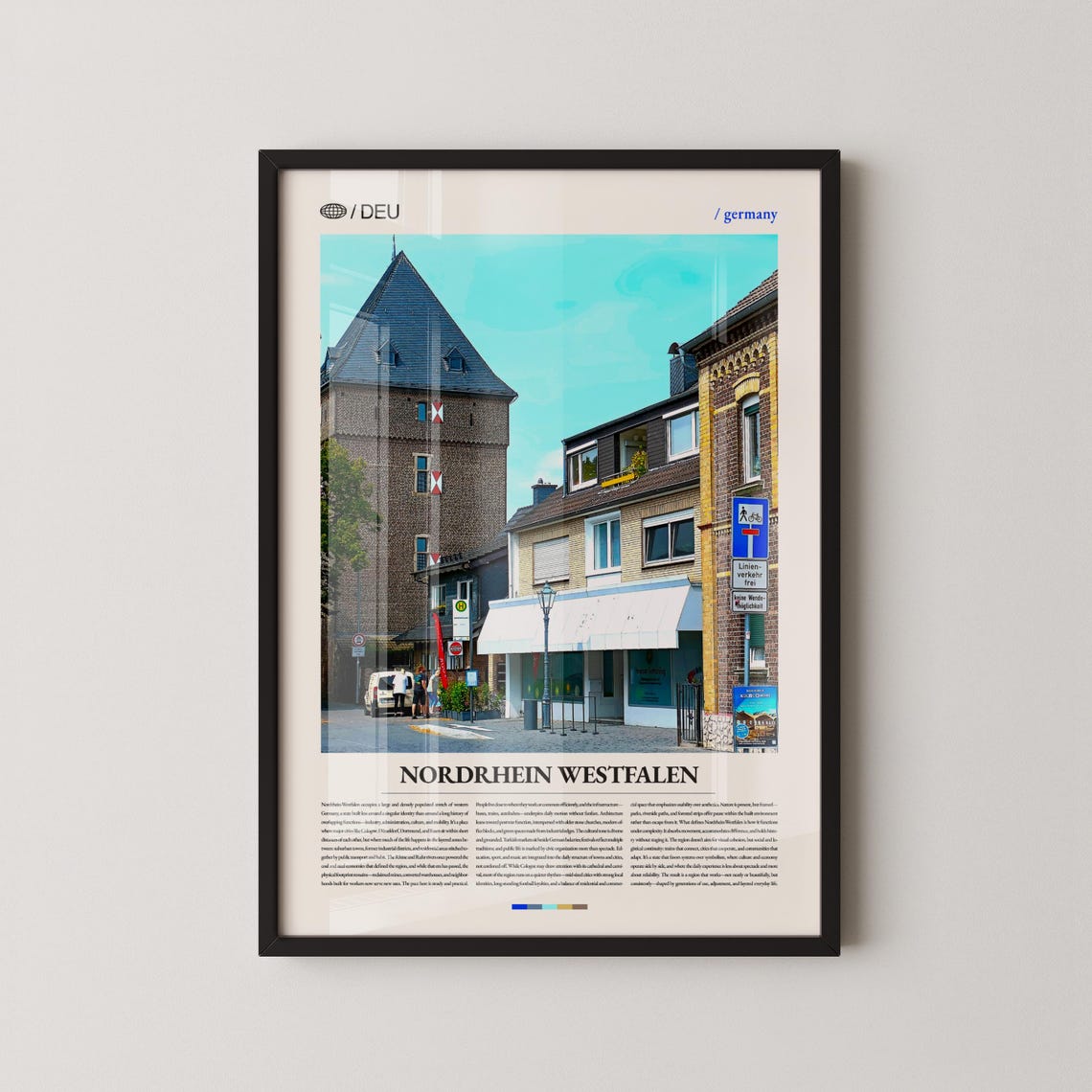 Nordrheinwestfalen Germany Wall Art Historic And Modern Cityscape Photography Print Nrw Poster Scenic Urban Decor Travel Artwork