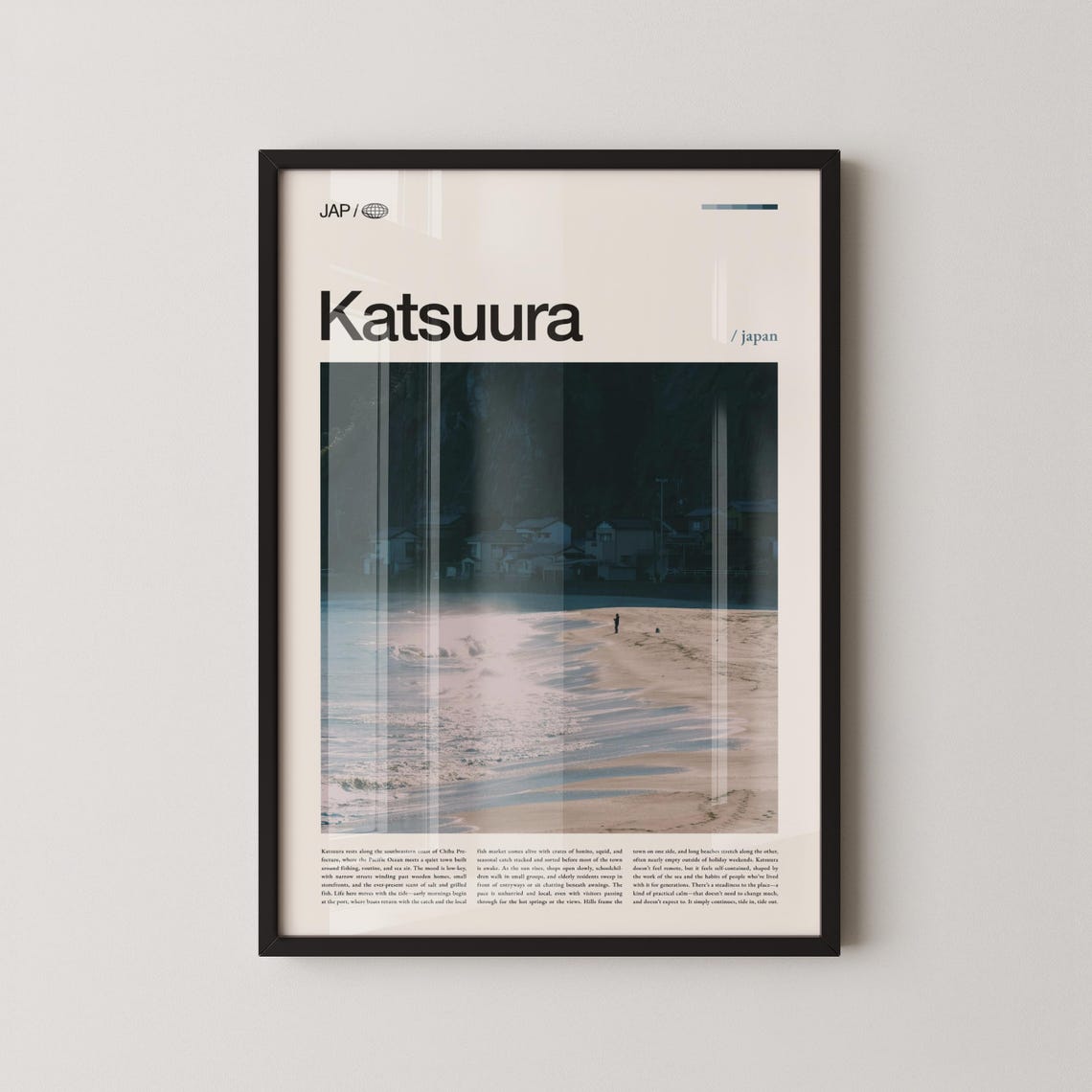 Katsuura Japan Wall Art Coastal Fishing Town Landscape Print Poster Scenic Chiba Prefecture Photography Japanese Decor