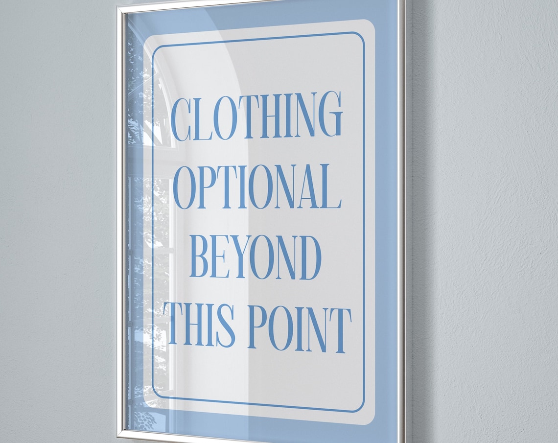 Funny Bathroom Prints, Coastal Preppy Wall Art
