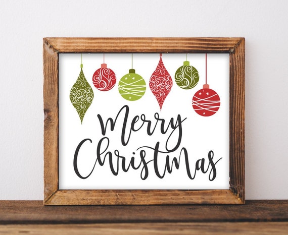 Christmas Merry Holiday Wall Art Print, Gracie Lou