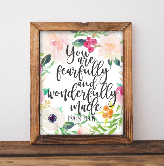 You Are Fearfully And Wonderfully Made Poster