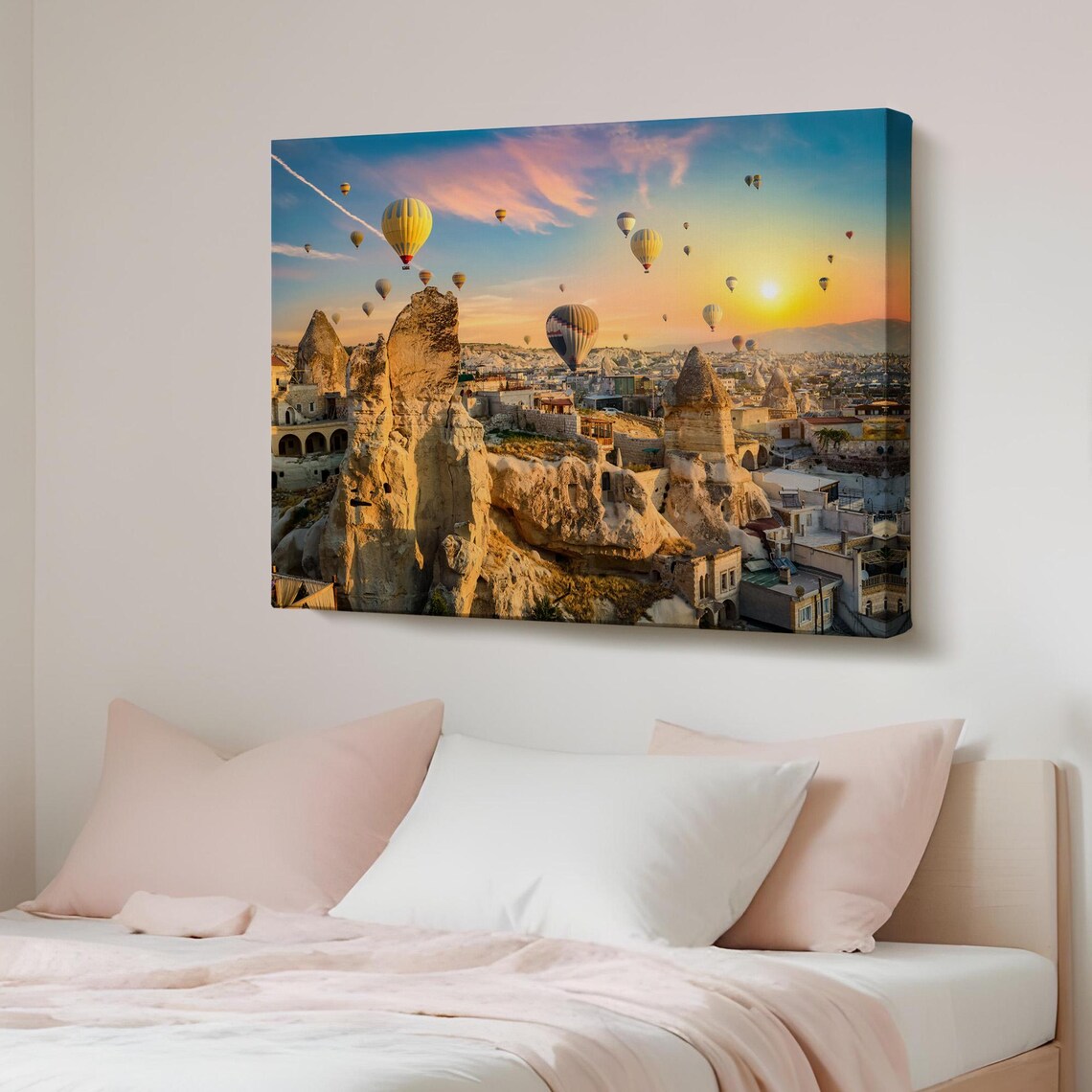 Cappadocia Hot Air Balloons Sunrise Dawn Turkey Travel Poster