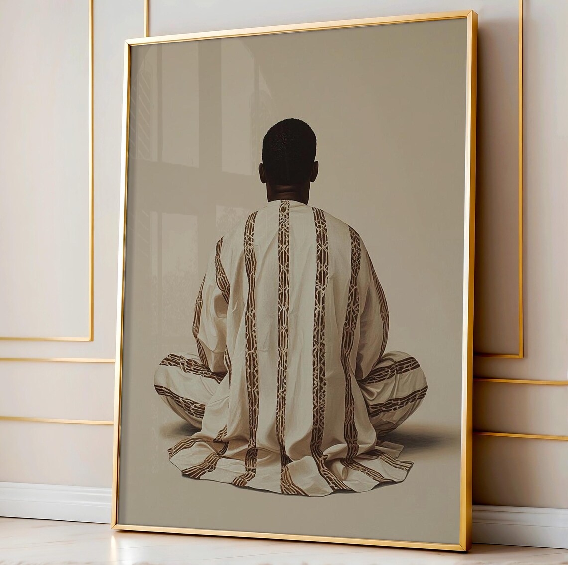African Man Ethnic Art Print, Afrocentric Decor