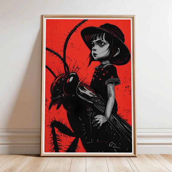Dont Bug Me Illustration Art Print Wall Home Decor Animal Anime Manga Comic Style