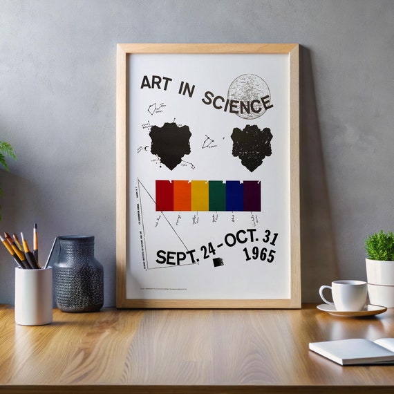 Art Science New York Exhibition Poster 60s Wall Art Mid Century Modern Art Vp 97
