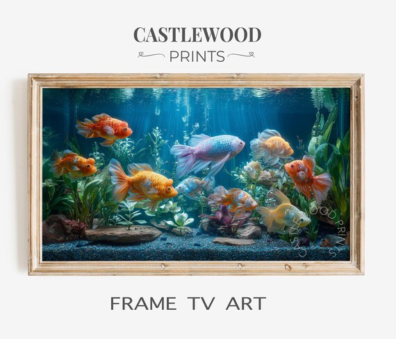 Aquarium Samsung Frame Tv Art Photorealistic Fish For Underwater Ocean Decor 4k Uhd Print 53