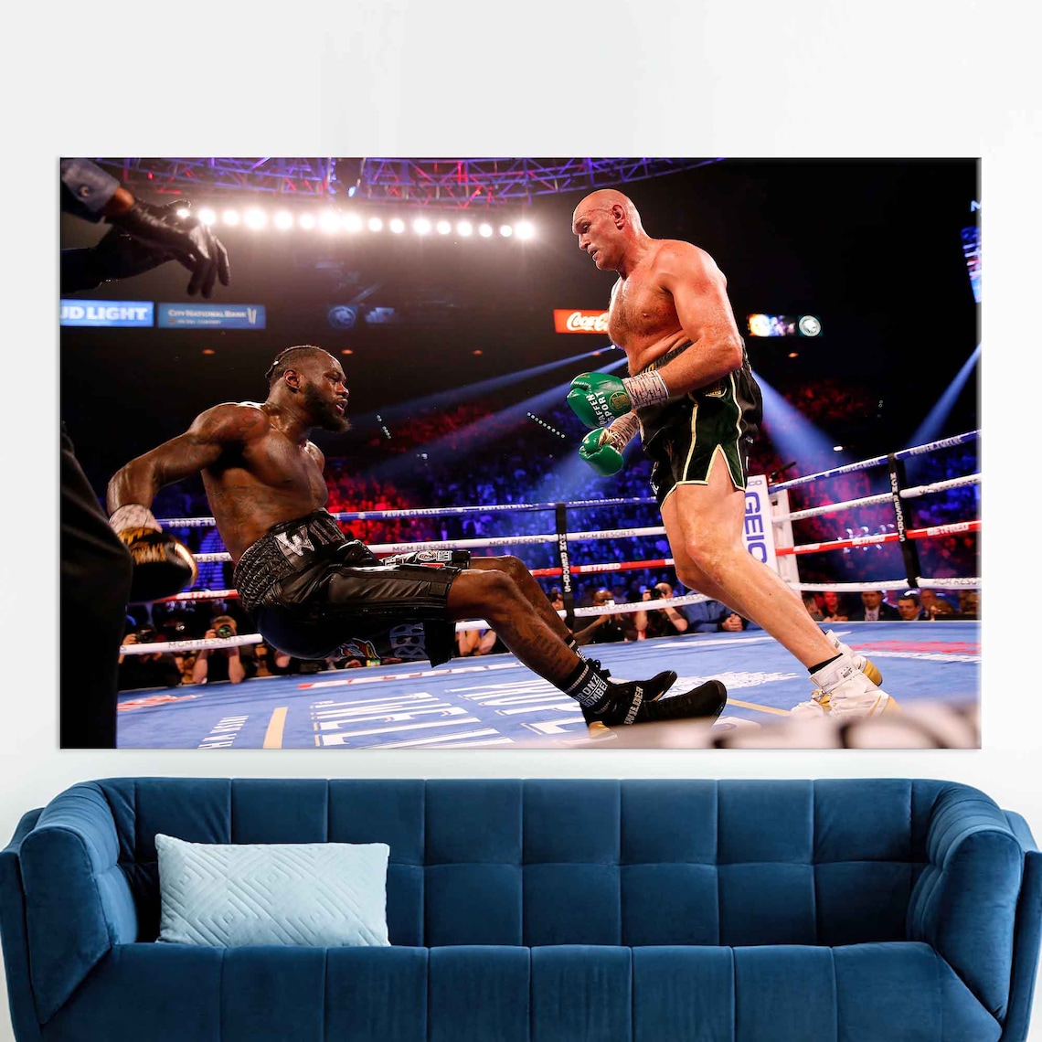 Deontay Wilder And Tyson Fury Boxing Poster Print