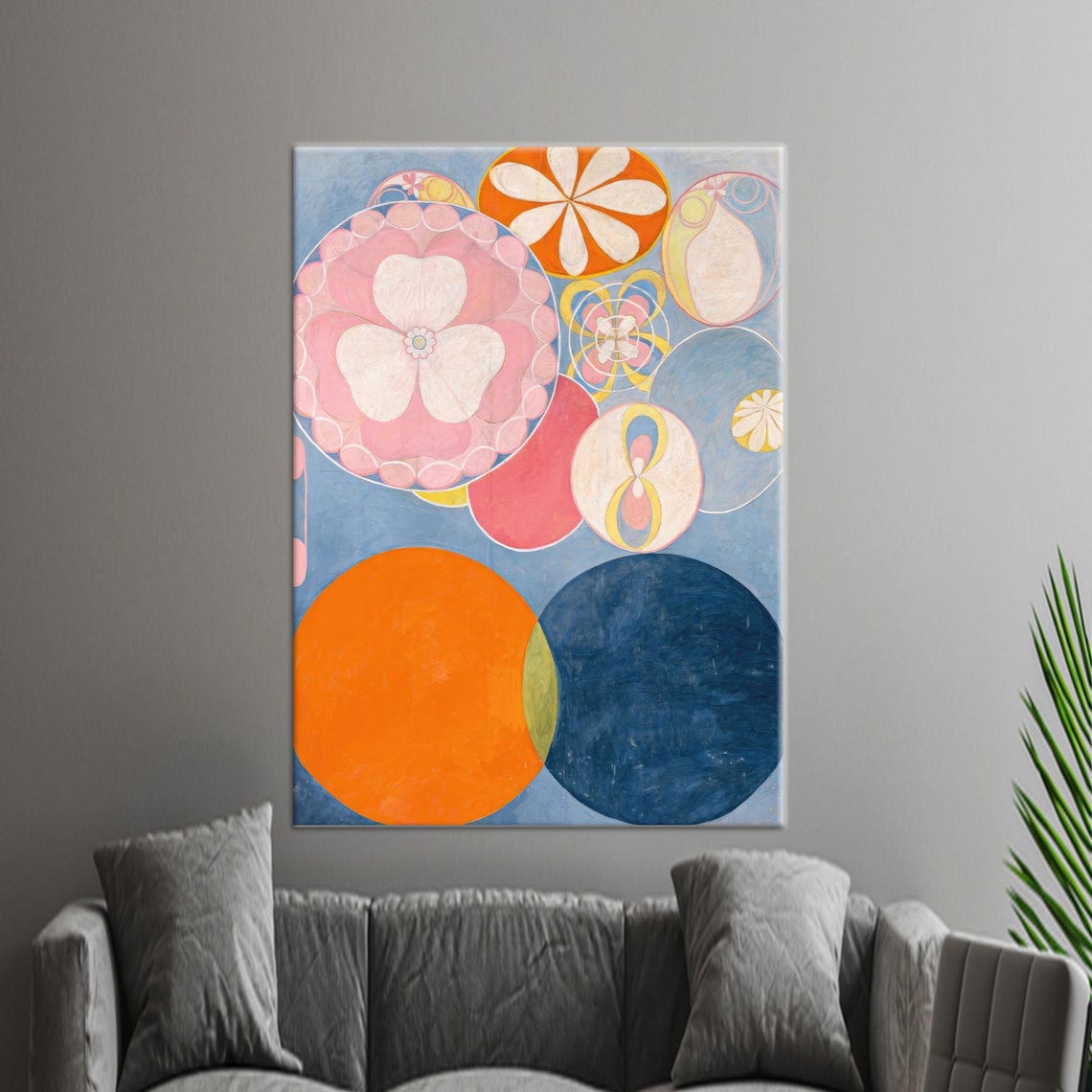 Hilma af Klint Pastel Circles Floral Abstract Artwork Poster
