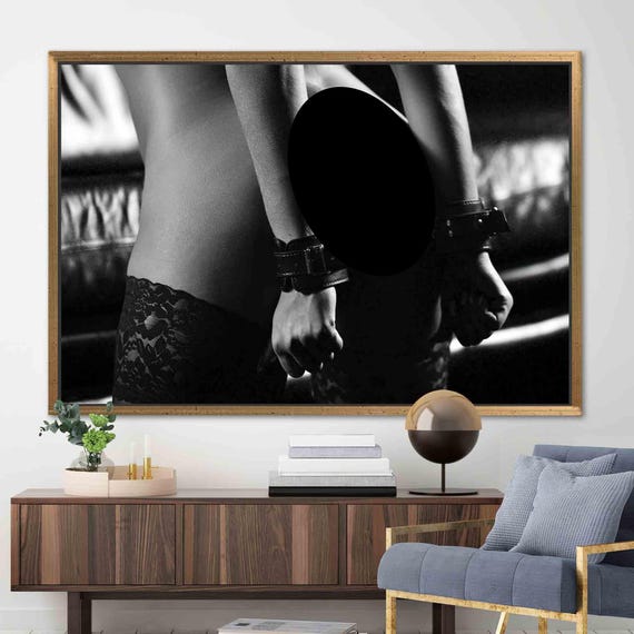 Woman Nude Erotic Art Print, Sensual Photo