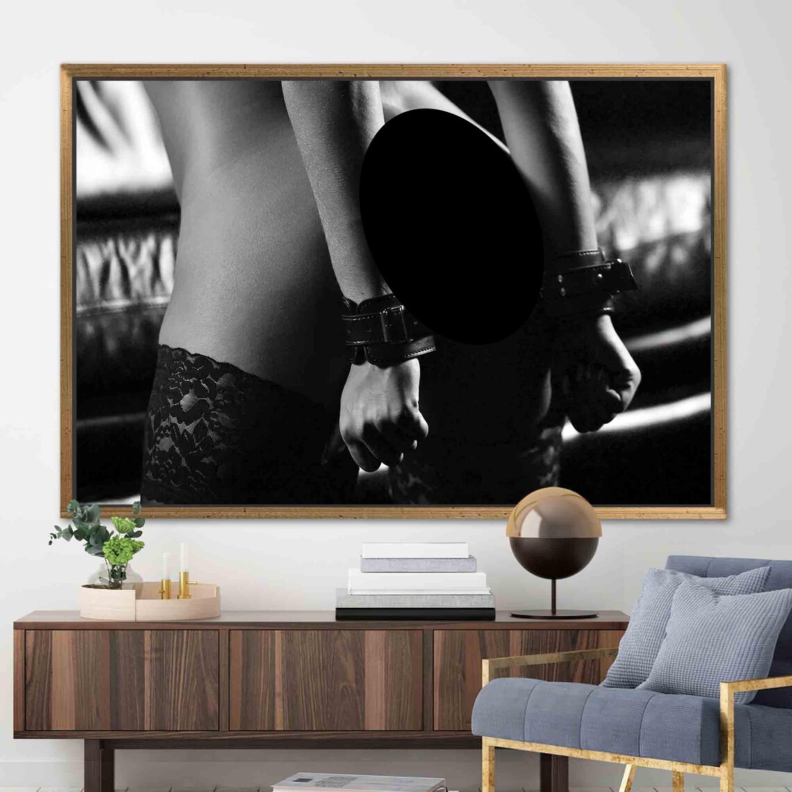 Woman Nude Erotic Art Print, Sensual Photo