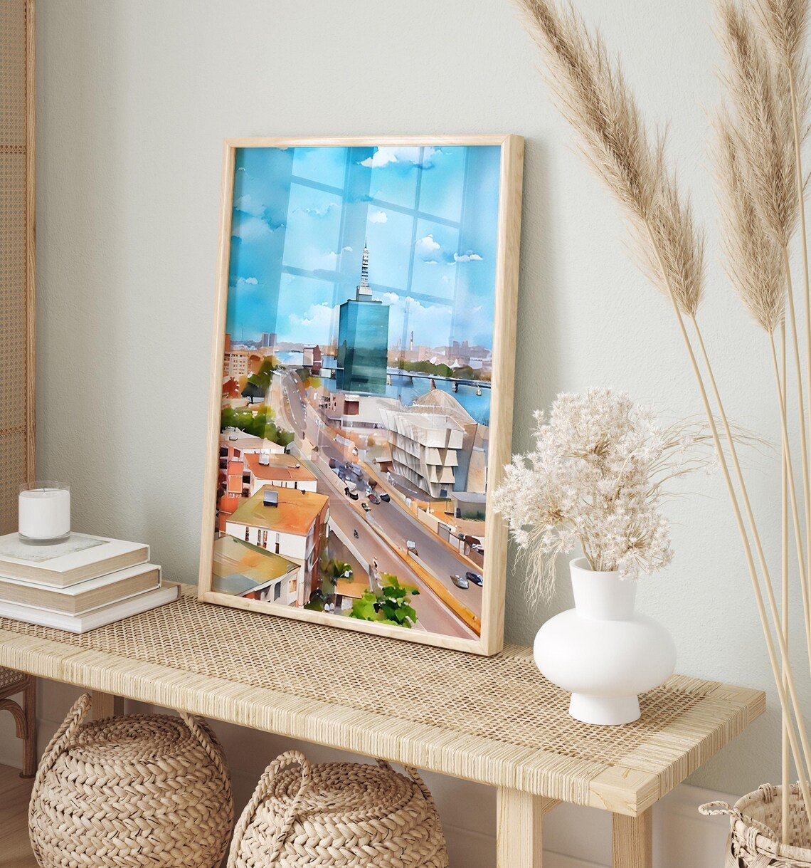 Lagos Watercolor Art Lagos Wall Art Lagos Painting Lagos Artwork Travel Poster Print Lagos Art Print Lagos Home Decor - Image 2