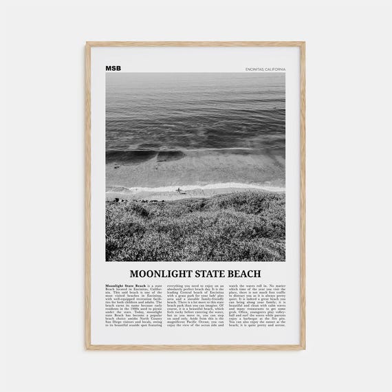 Moonlight State Beach, Encinitas Travel Poster