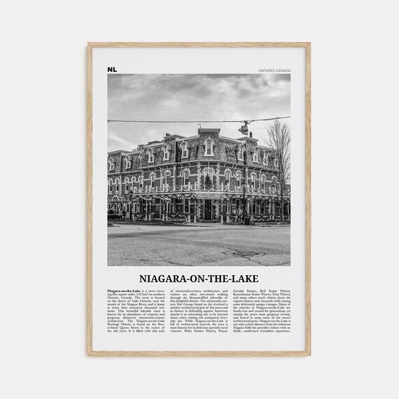 Niagara On The Lake Black And White Art Print