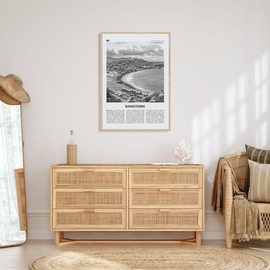 Basseterre Print Black And White Basseterre Wall Art Basseterre Poster Basseterre Photo Basseterre Wall Dcor Saint Kitts And Nevis - Image 4