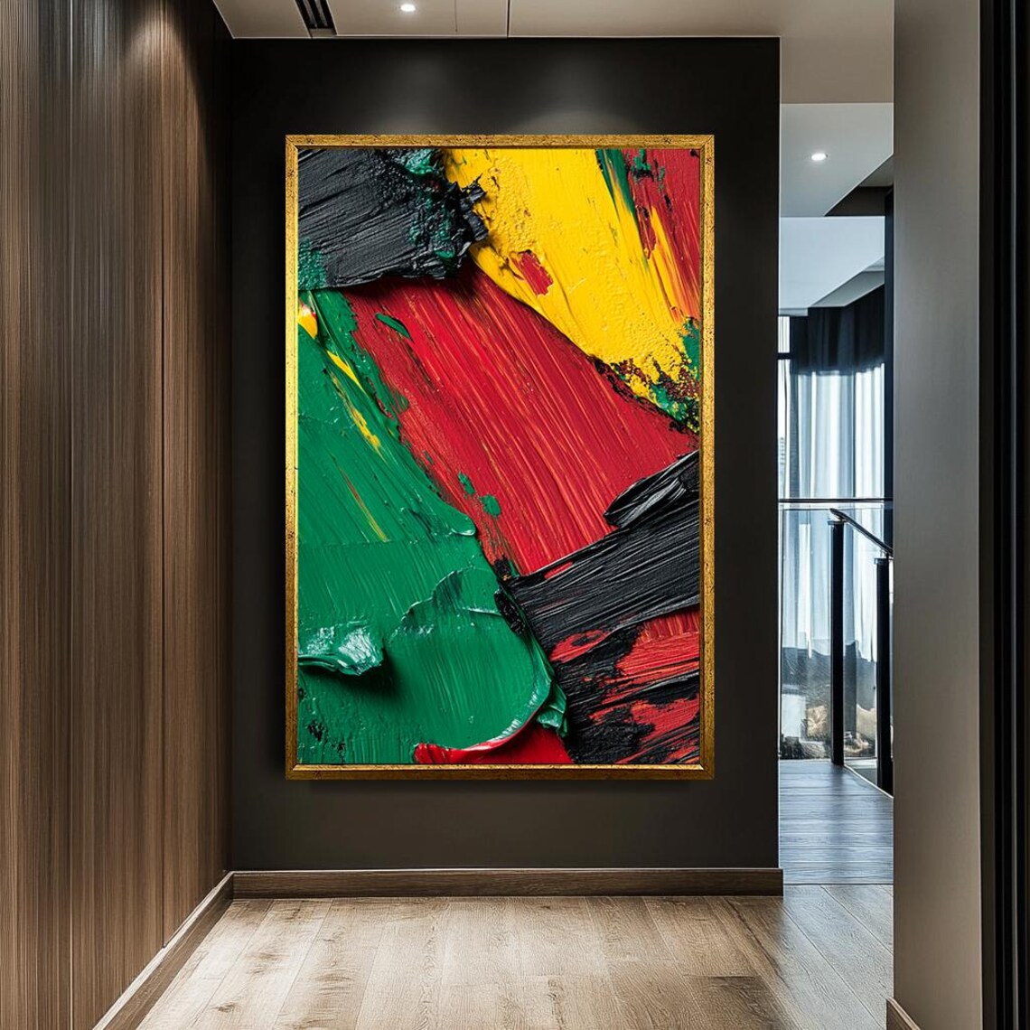 Colorful Abstract Expressionist Art Print, Modern - Image 3