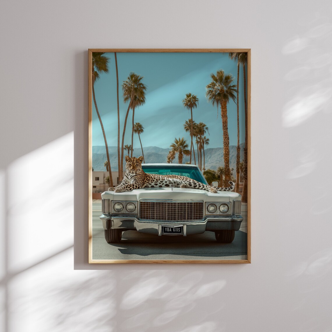 Leopard, Palm Springs Mid-Century Travel Poster - Image 2