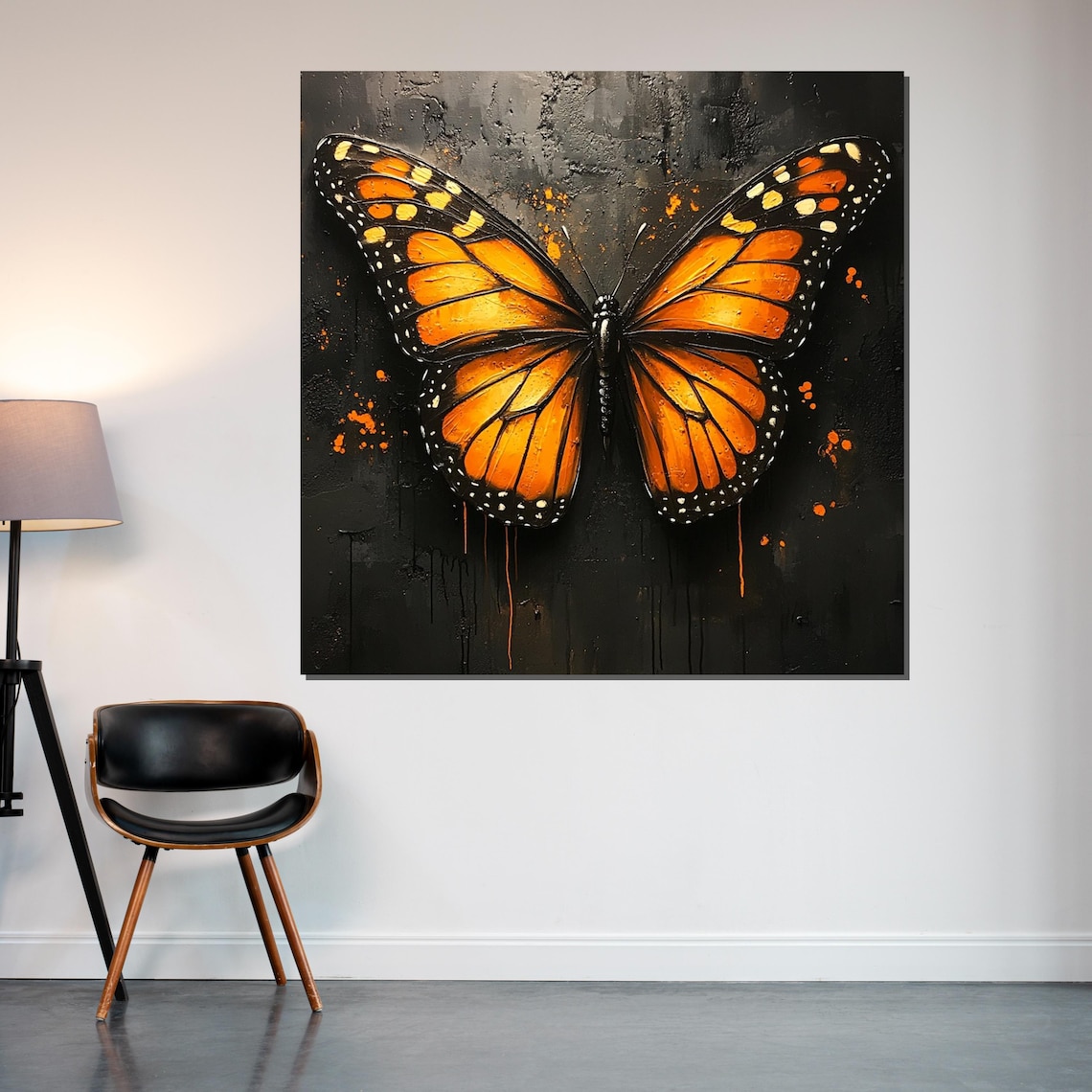 Monarch Butterfly Poster, Butterfly Wall Art Design - Image 2