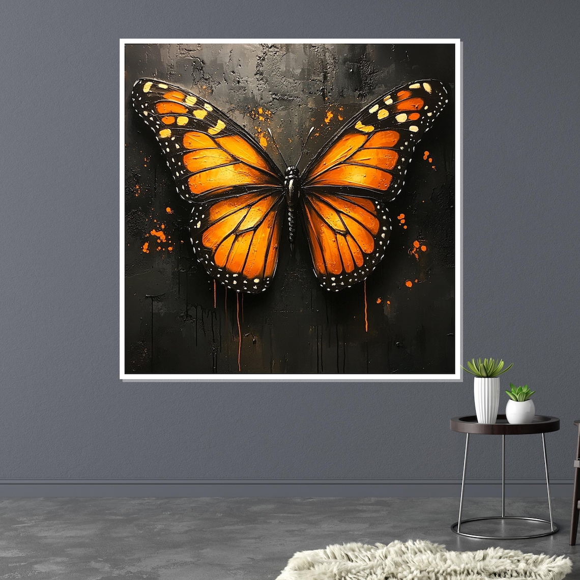 Monarch Butterfly Poster, Butterfly Wall Art Design - Image 3