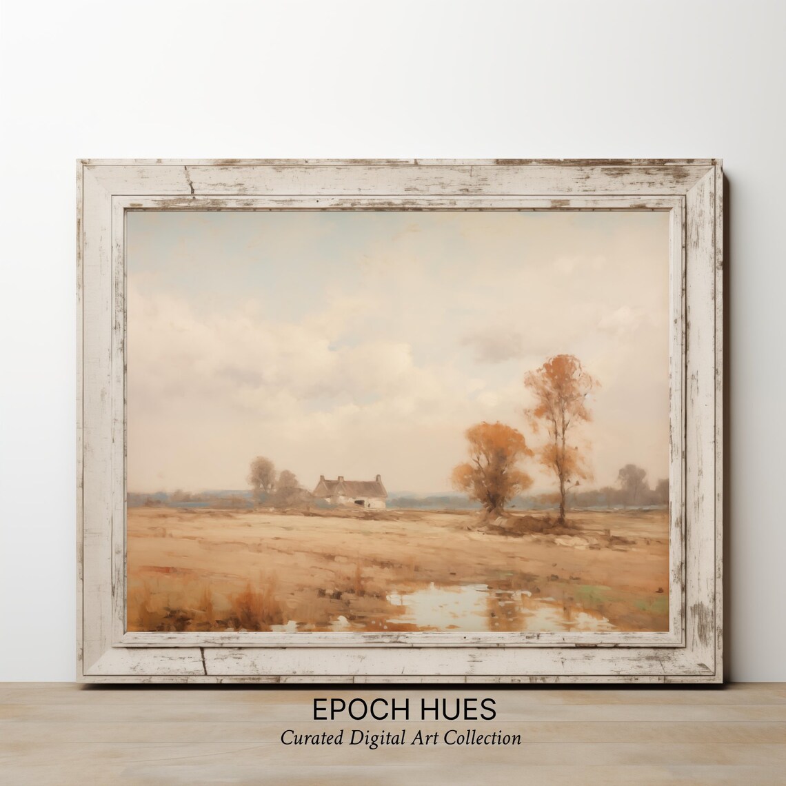 Autumn Landscape, Rustic Farmhouse Fall Scenery - Image 3
