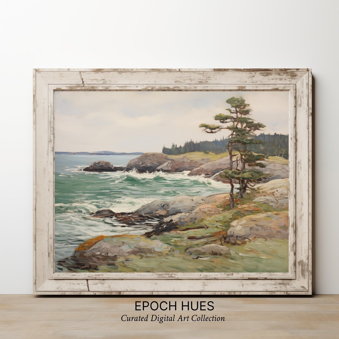 Coastal Landscape, Seascape With Pine Tree - Image 3