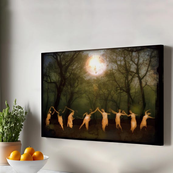 Moondancers Art Modern Canvas Wall Decor Large Hanging Housewarming Gifts Home Framed