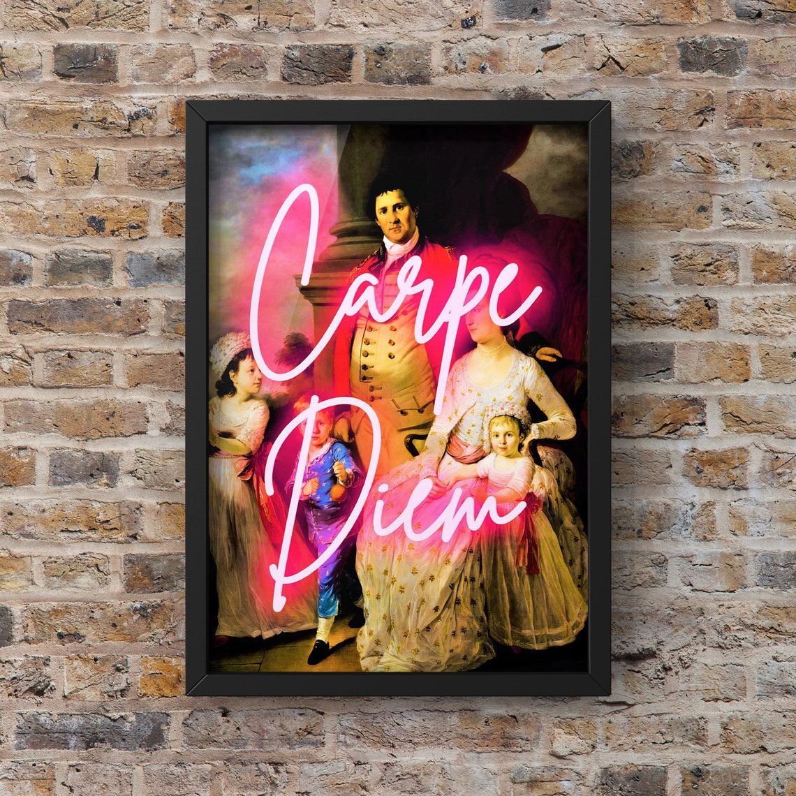 Carpe Diem Live In The Moment Quirky Decor Print