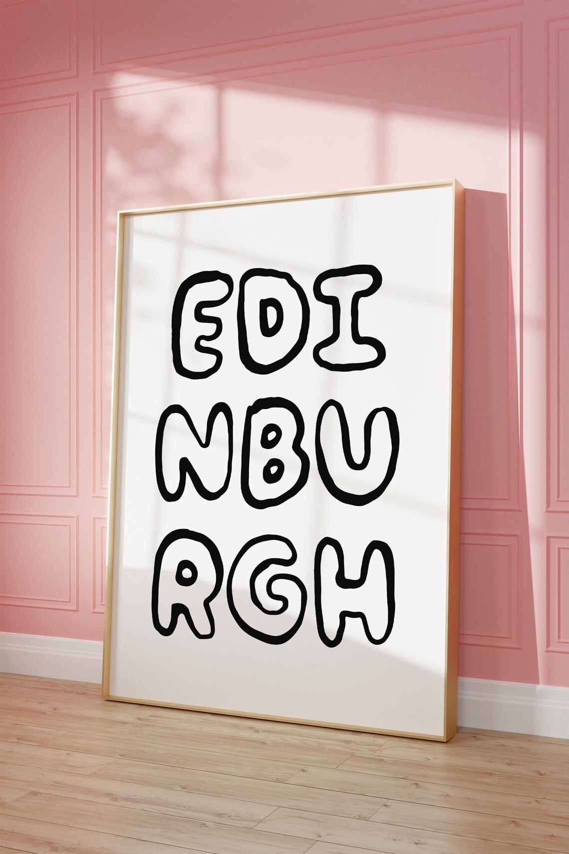 Edinburgh Wall Art Scotland City Art Print Edinburgh Aesthetic Wall Art Trendy Travel Poster Cute Travel Quote Print - Image 2