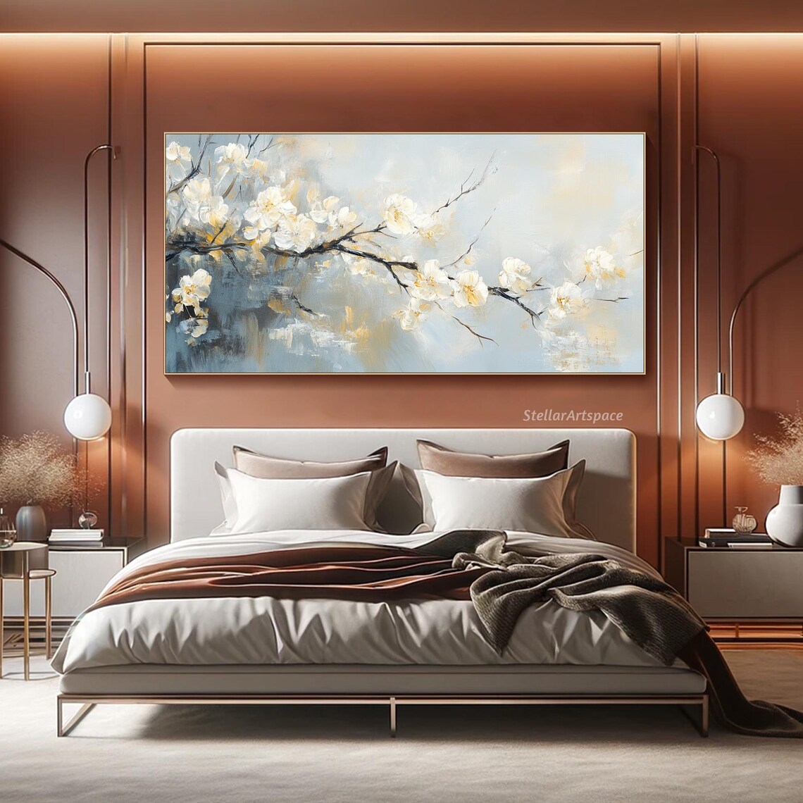 Cherry Blossom Branch, Minimalist Floral Art Print - Image 6