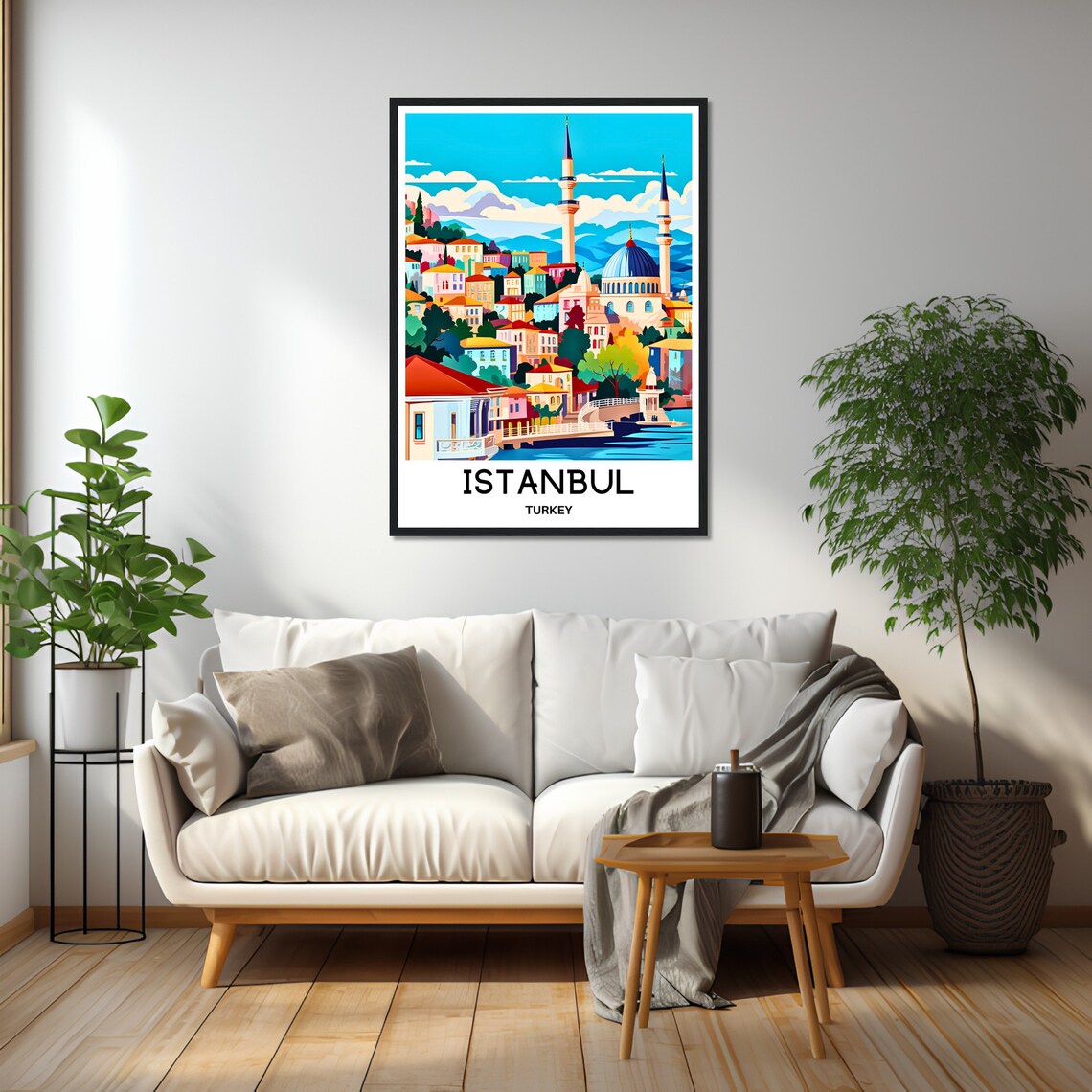 Istanbul Turkey Ottoman Mosque on the Waterfront Travel Poster - Image 2