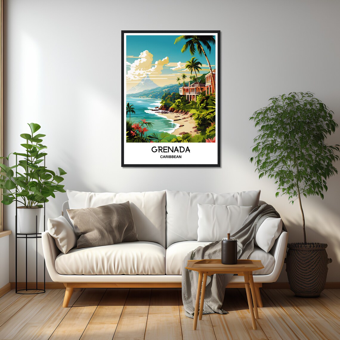 Grenada Travel Poster, Caribbean Art Print - Image 2