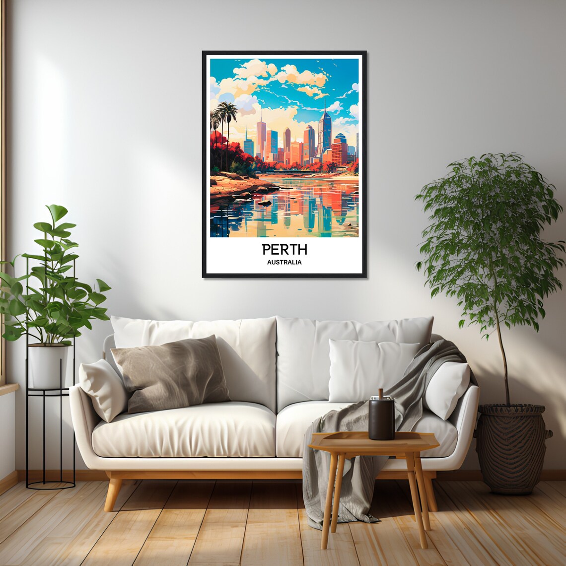 Perth Travel Poster, Australia City Illustration - Image 2