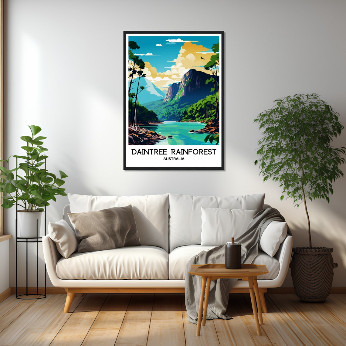 Daintree Rainforest Australia Turquoise River Gorge Travel Poster - Image 2