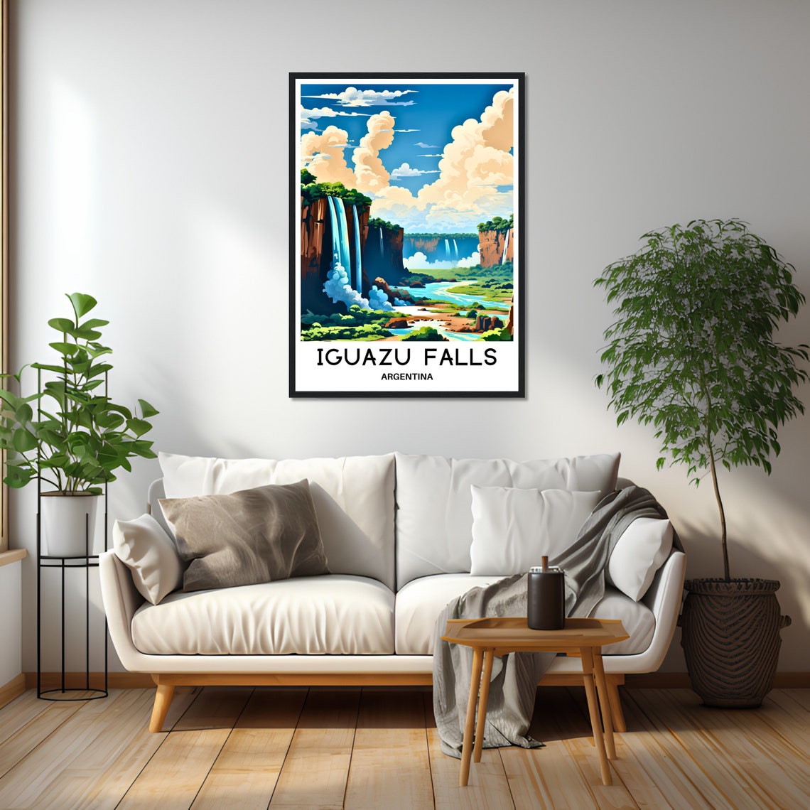 Iguazu Falls Towering Waterfalls Jungle Argentina Travel Poster - Image 2